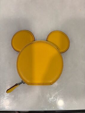 Yellow Mickey-Ear Coin Purse